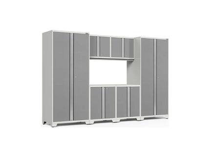 NewAge | Pro Series 6 Piece Cabinet Set with Wall, Base Cabinets and Lockers