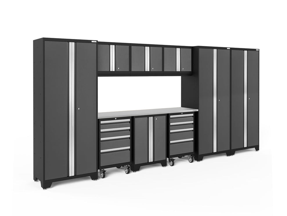 NewAge | Bold Series 10 Piece Cabinet Set with Tool, Base, Wall Cabinet and 30 in. Locker