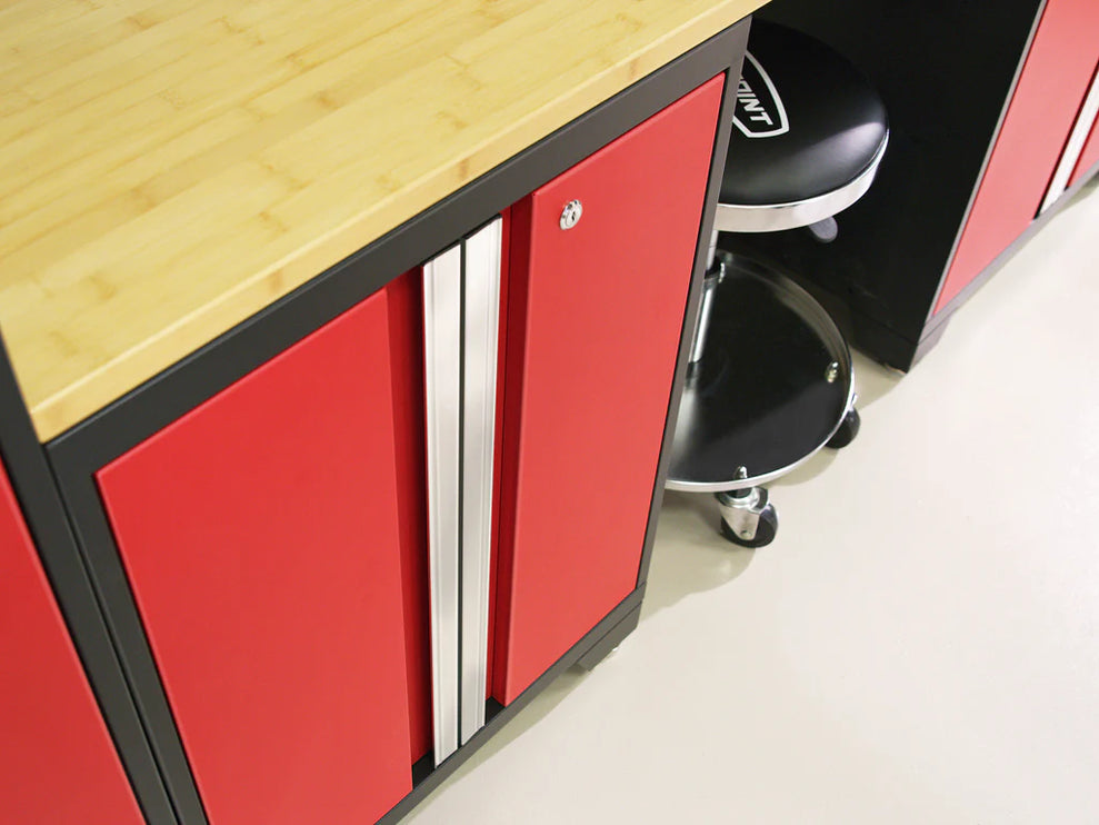 NewAge | Bold Series 5 Piece Cabinet Set with Wall, Base Cabinet, and Worktop