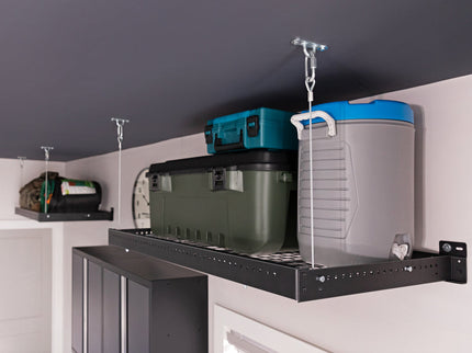 NewAge | Pro Series 9 Piece Cabinet Set with Wall, Base, Tool Drawer, Multi-Function Cabinet, Lockers, and 84 in. Worktop