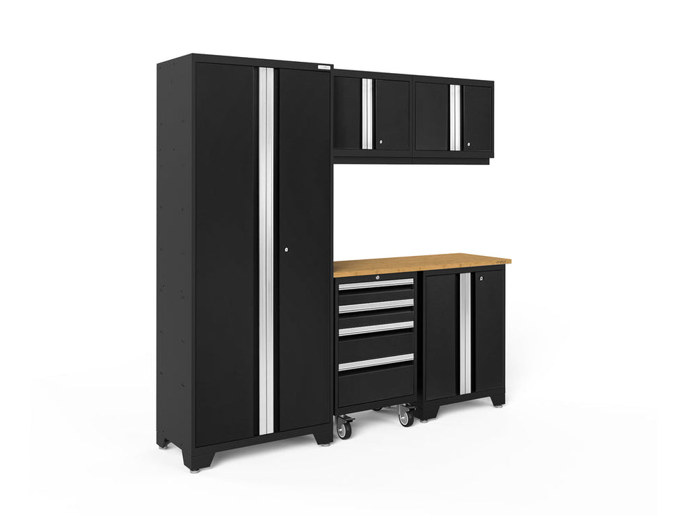 NewAge | Bold Series 6 Piece Cabinet Set with Tool, Base, Wall Cabinets and 30 in. Locker