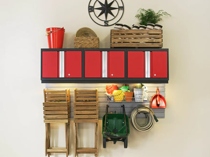 NewAge | Bold Series 5 Piece Cabinet Set with Wall, Base Cabinet, and Worktop