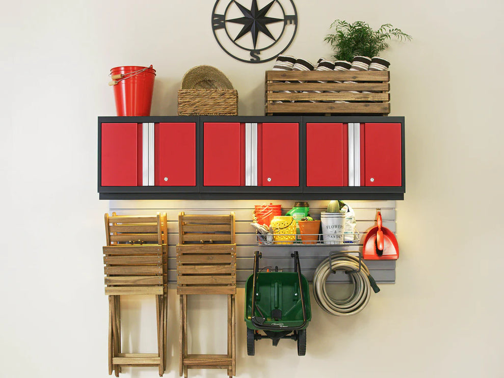 NewAge | Bold Series 5 Piece Cabinet Set with Wall, Base Cabinet, and Worktop