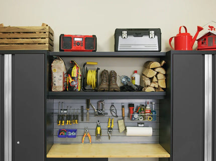 NewAge | Bold Series 5 Piece Cabinet Set with Wall, Base Cabinet, and Worktop