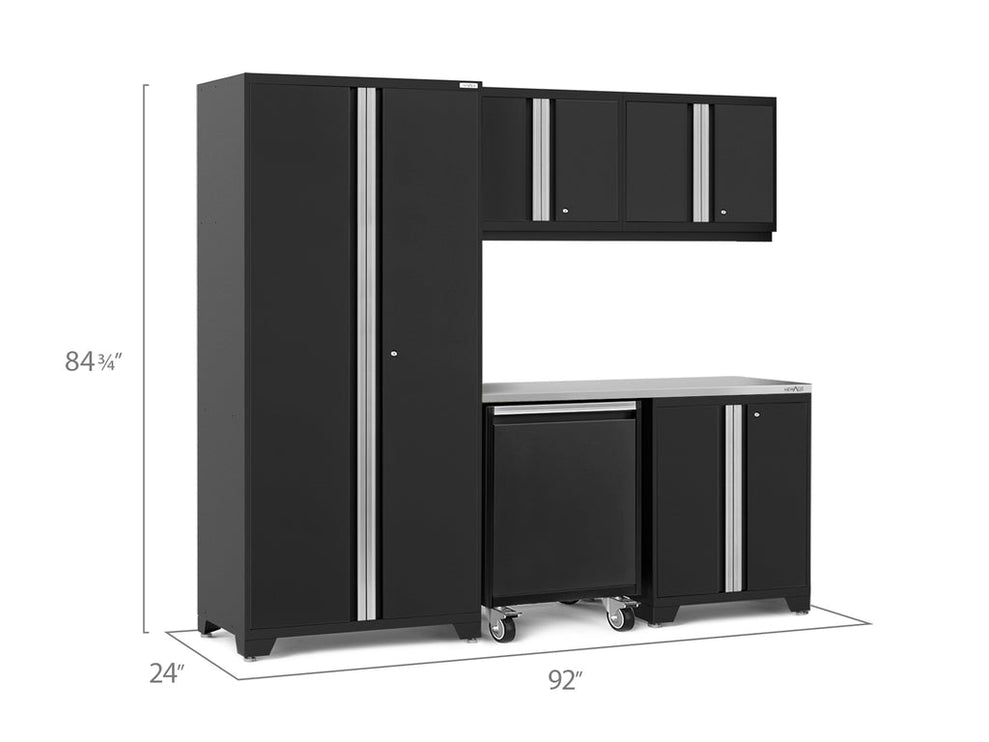 NewAge | Pro Series 6 Piece Cabinet Set with Tool Drawer, Base, Wall Cabinet and Locker
